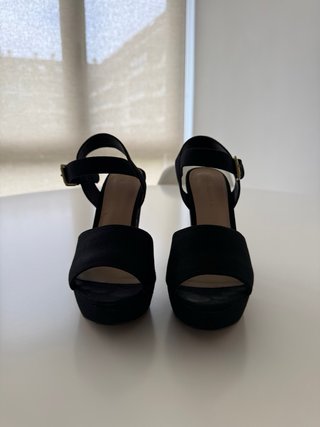 Zapatos tacón plataforma Lefties negros