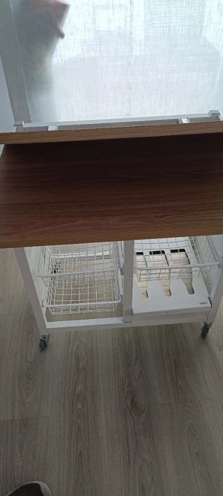 Mesa camarera de cocina/despensa con ruedas