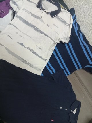 Lote 4 Polos y Camiseta Hombre Talla S