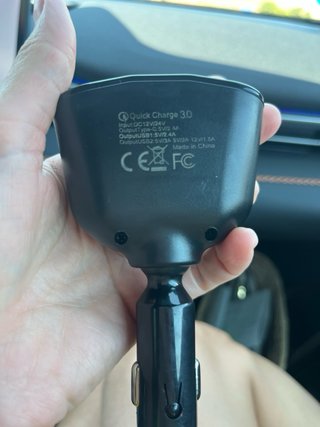 Adaptador mechero coche USB C y QC3.0