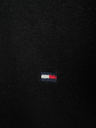 Polo Tommy Hilfiger Custom Fit Negro