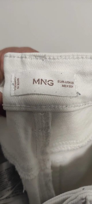 Vaqueros blancos Mango Talla 32
