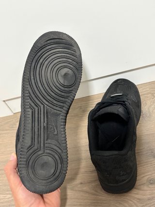 Nike Air Force 1 Negras Piel Serpiente