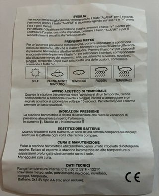 Stazione meteo digitale Partesa
