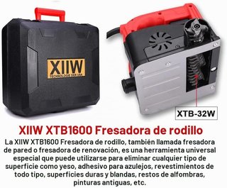 Fresadora Hormigón XIIW 1600W 4000 RPM
