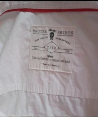 Camisa Brotes Shirds  Blanca Talla XS 12 Años