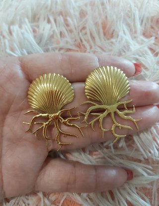 Pendientes Marinos Dorados de Acero Inoxidable