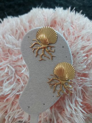 Pendientes Marinos Dorados de Acero Inoxidable
