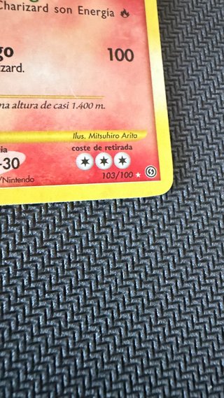Carta Pokémon Charizard Nv.76 Frente tormentoso