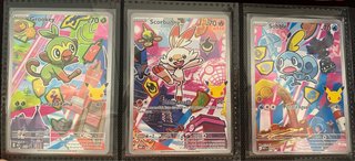 Pokémon Galar Grookey, Scorbunny, Sobble Cartas