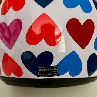Casco BHR Infantil Corazones