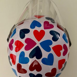 Casco BHR Infantil Corazones