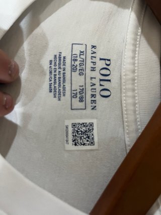 Camiseta Polo Ralph Lauren Blanca Talla M