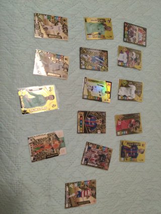 Cromos de fútbol variados