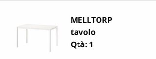 Tavolo IKEA MELLTOR + 4 Sedie