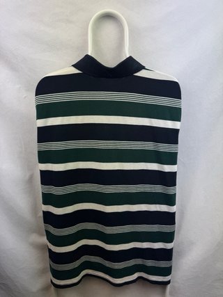 Polo Lacoste Vintage Rayas Azul/Verde