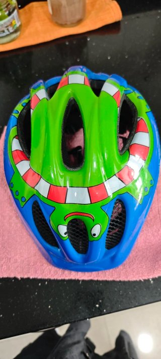 Casco Bicicleta Niño KED Azul