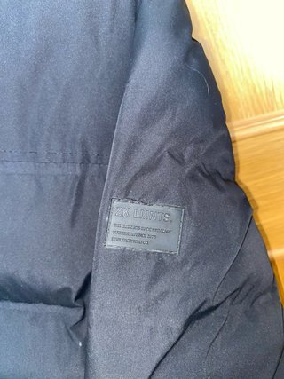 Abrigo acolchado con capucha Zara Negro
