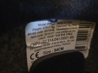 Casco de hípica talla 54