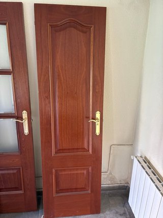 Puerta Madera Maciza con Marco