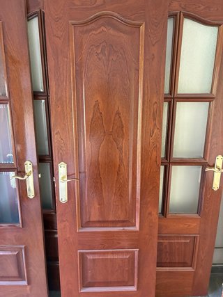 Puerta Madera Maciza con Marco