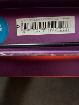 Patinete infantil morado Mid 5 Oxelo