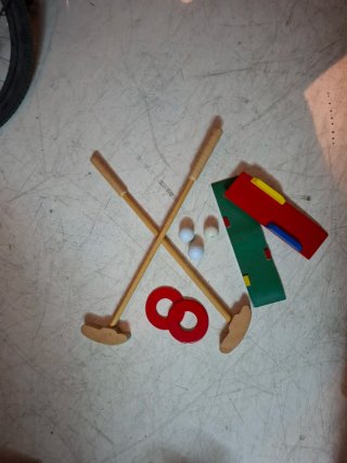 Juego de golf de madera para niños