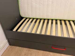 Cama nido gamer 90x200 con escritorio