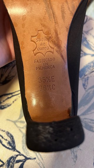 Zapatos tacón Roleta piel negro 36.5