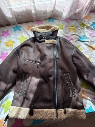 Chaqueta Zara Marrón Borrego