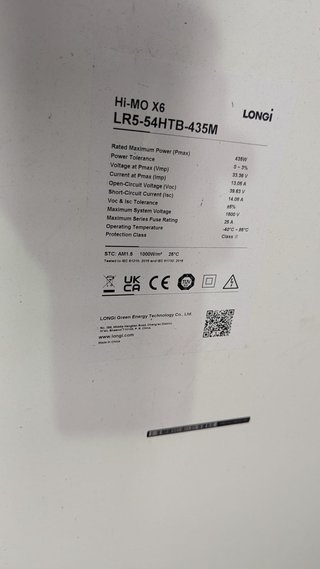 Panel Solar Longi 435W All Black