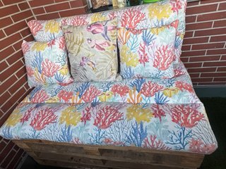 Sofá Pallet Exterior Coral