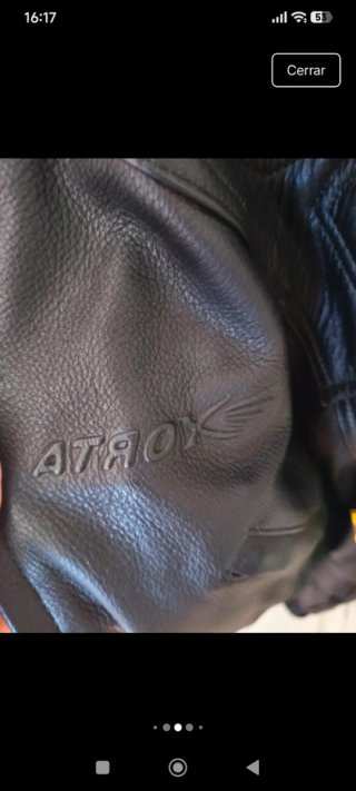 Cazadora de piel para moto