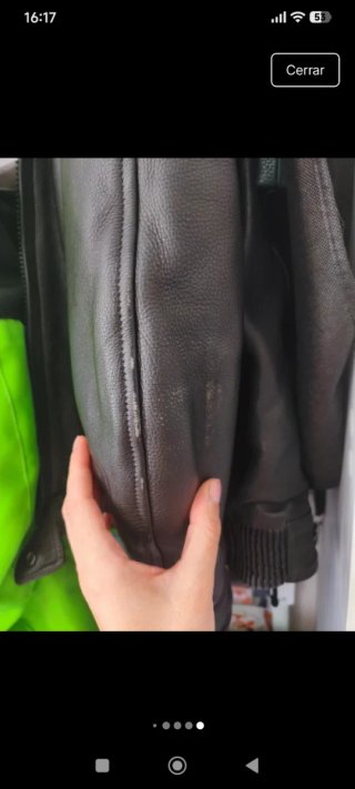 Cazadora de piel para moto