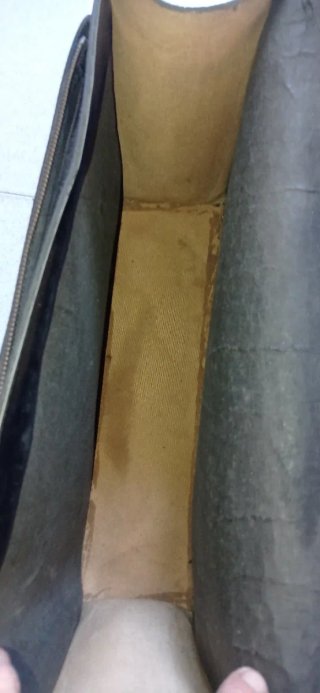 Maletín vintage cuero negro