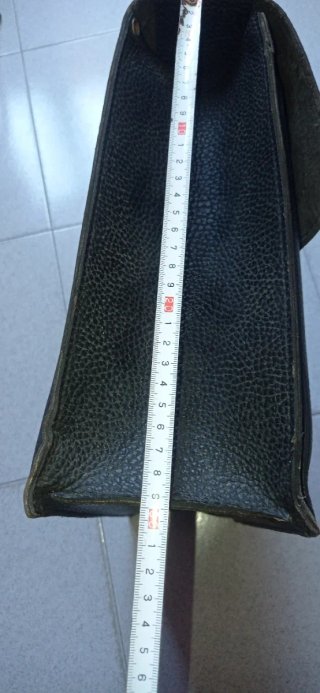 Maletín vintage cuero negro