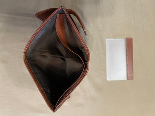 Cartera de piel hombre DAVILETTO marrón