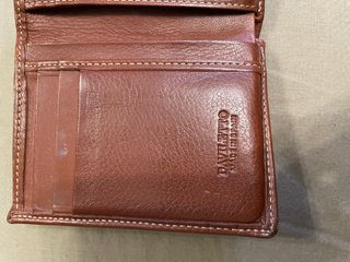 Cartera de piel hombre DAVILETTO marrón