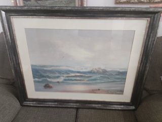 Oleo sobre tabla G. Cousteau