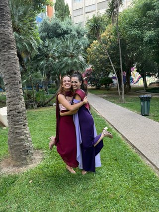 Vestido largo morado