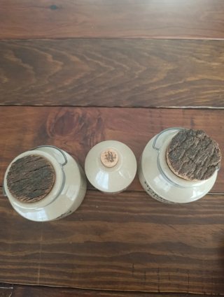 Lote 3 Botes Gres Vintage Tapa Corcho