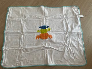 Manta muselina para cochecito de bebé con cangrejo