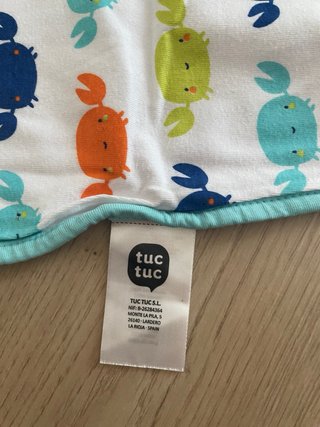 Manta muselina para cochecito de bebé con cangrejo