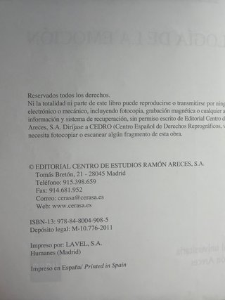 Psicología de la Emoción