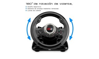 Volante GTR con pedales para juegos consola/PC