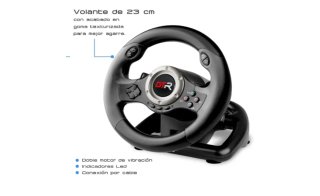 Volante GTR con pedales para juegos consola/PC