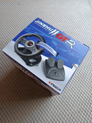 Volante GTR con pedales para juegos consola/PC