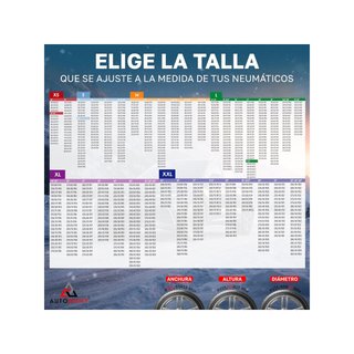 Autodomy cadenas textil nieve talla L