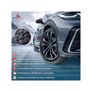 Autodomy cadenas textil nieve talla L
