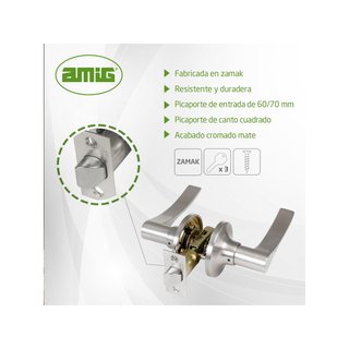 Amig 711 manillas paso picaporte puerta interior